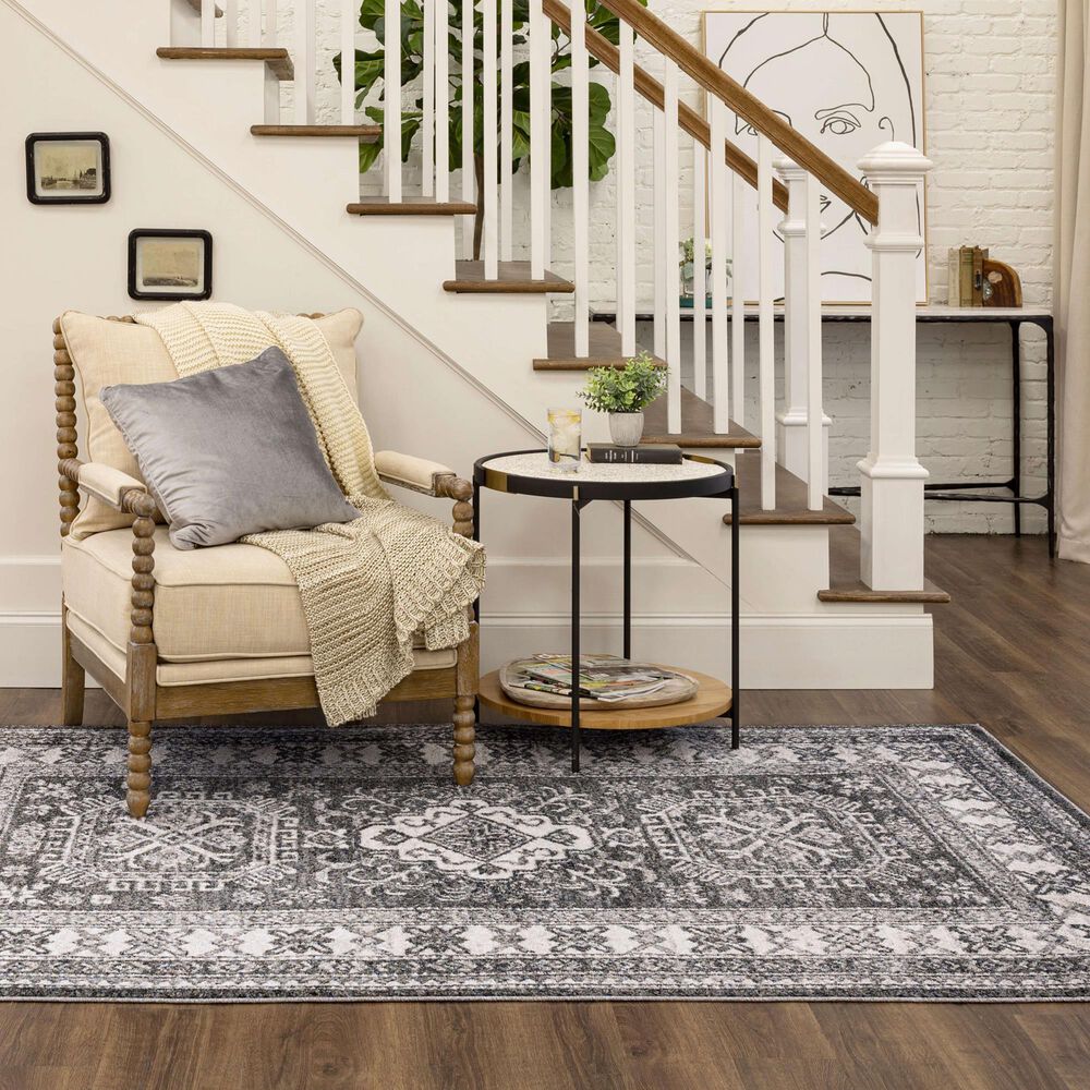 Mohawk R1200 Whimsy 5' 3" X 8' Dark Grey Area Rug, , large