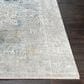 Surya Solar 3" x 9"10" Sky Blue, Charcoal, Light Gray, White and Saffron Runner, , large