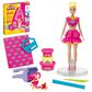 PlayDoh Barbie Ruffles and Bows Doll Set with Three Modeling Doughs in Yellow and Pink, , large