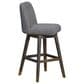 Blue River Amalie Swivel Barstool with Grey Boucle Cushion in Grey Oak, , large