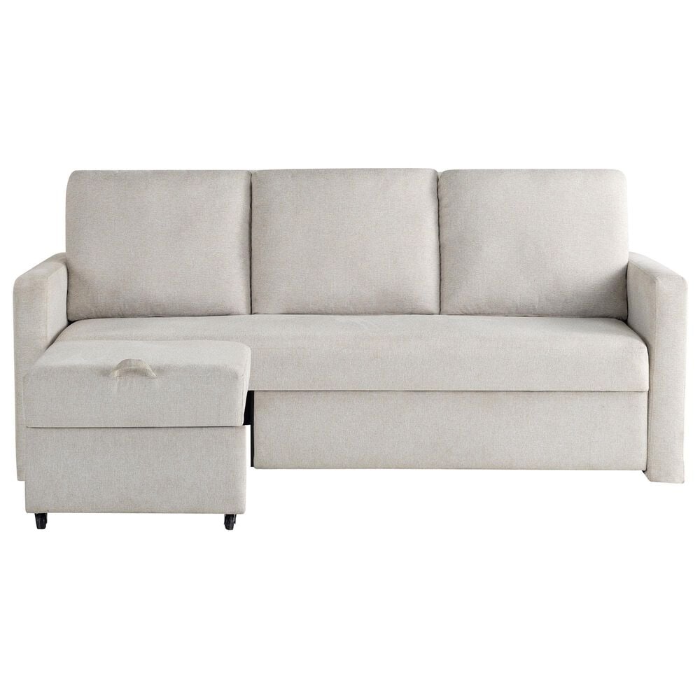 Lifestyle Solutions Mia Convertible Sofa in Ivory, , large