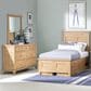 St Claire Home Today"s Traditions 5 Piece Twin Platform Panel Bedroom Set in Natural Hickory, , large