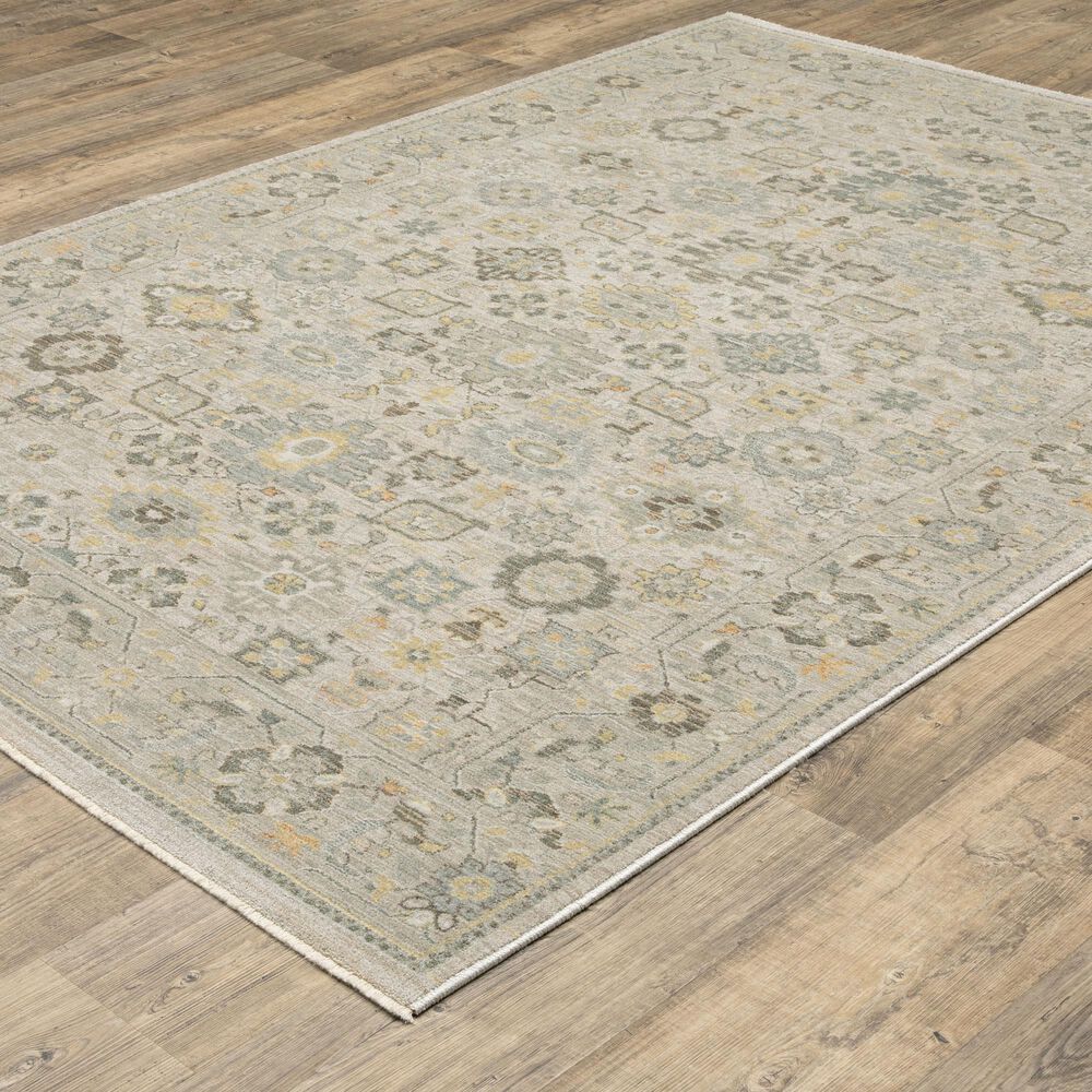 Oriental Weavers Keaton Beige and Blue 3&#39;3&quot; x 5&#39; Area Rug, , large