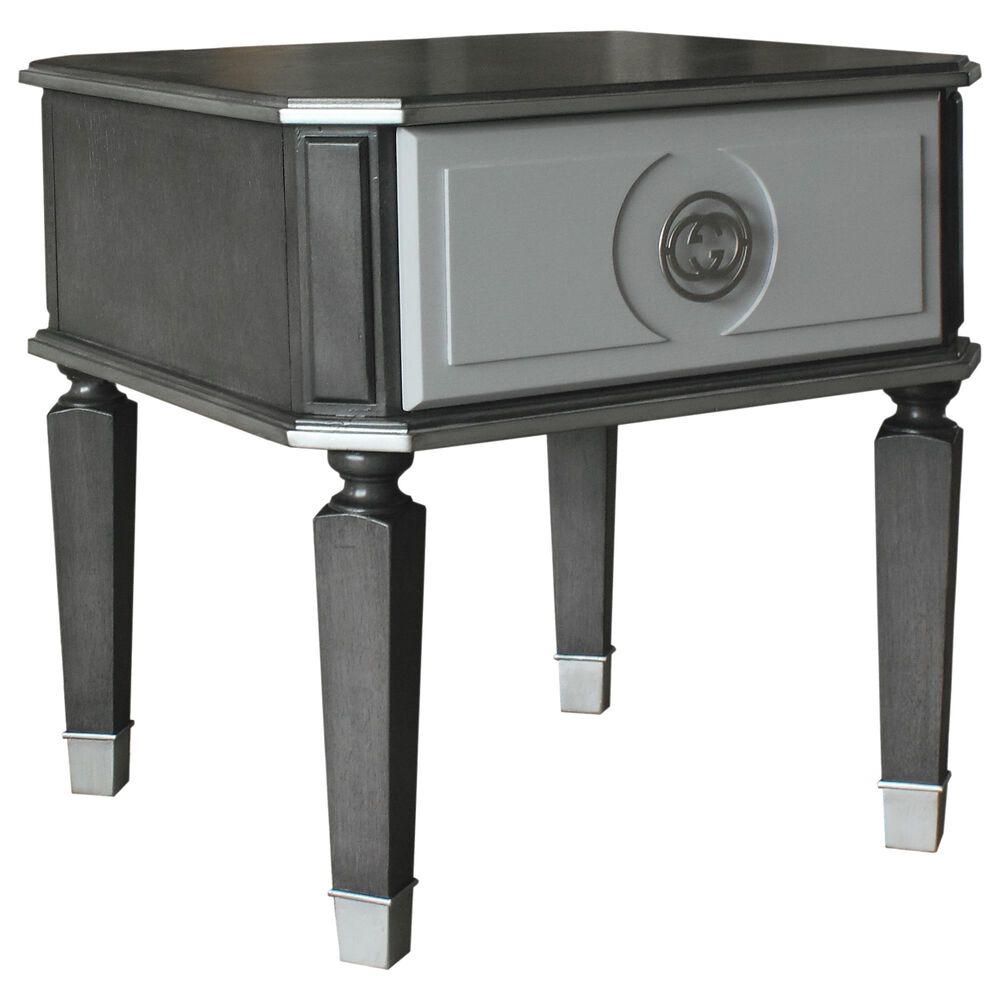 Gunnison Co. Beatrice End Table in Charcoal and Light Gray , , large