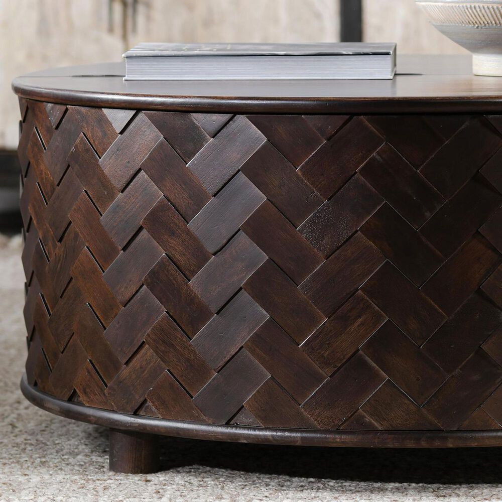 Classic Home Shira Coffee Table in Kona Brown, , large