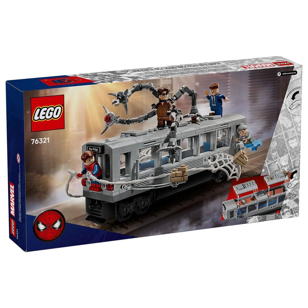 LEGO Marvel Spider-Man 2 Train Battle Building Set, , large
