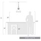 Golden Lighting Duncan 1-Light Pendant in Matte Black, , large