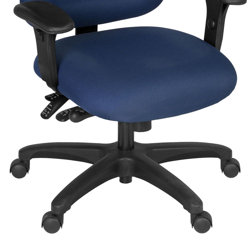 Regency Global Sourcing Comfort Series Multifunctional Swivel Computer Task Chair in Navy Blue, , large