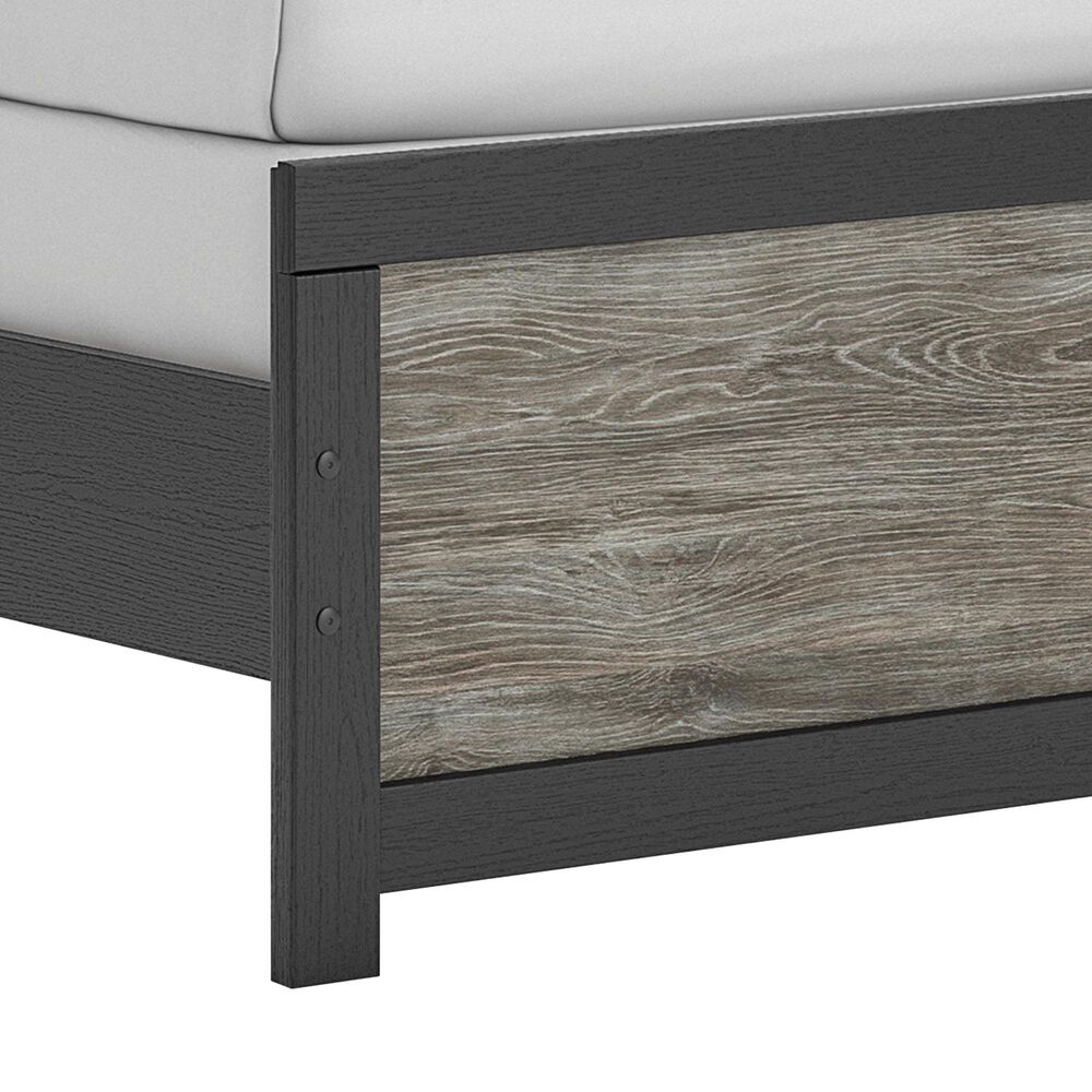 Ashley Broachmyn Twin Bookcase Bed in Black and Gray, , large