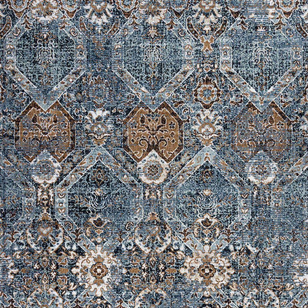 RIZZY Elite 10&#39; x 13&#39; Gray, Denim and Brown Area Rug, , large