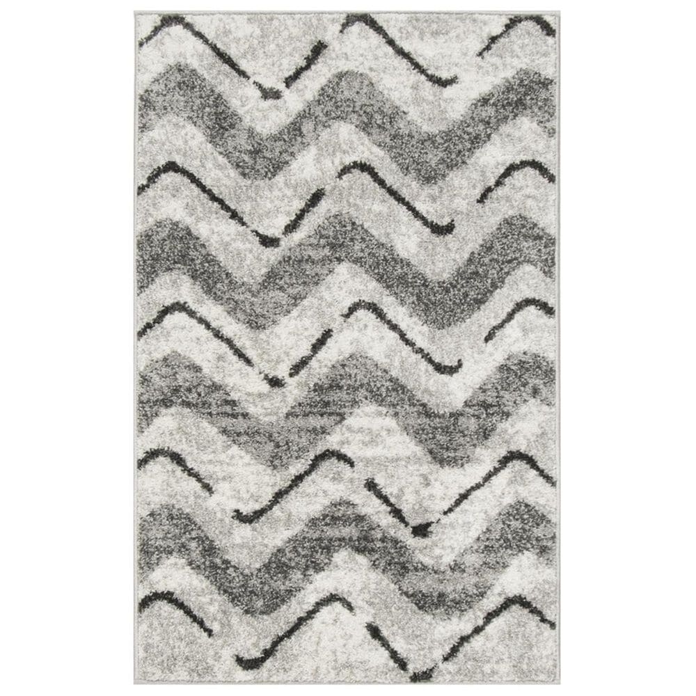 Safavieh Adirondack ADR121P 2"6" x 4" Silver and Charcoal Runner, , large