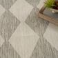Nourison Positano Geometric Light Grey 7" x 10" Indoor/Outdoor Area Rug, , large