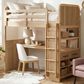 Mayberry Hill Ridgemont Loft Bunk Bed in Natural, , large