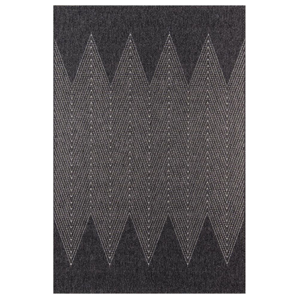Momeni Como COM-5 8" x 11" Charcoal Area Performance Rug, , large