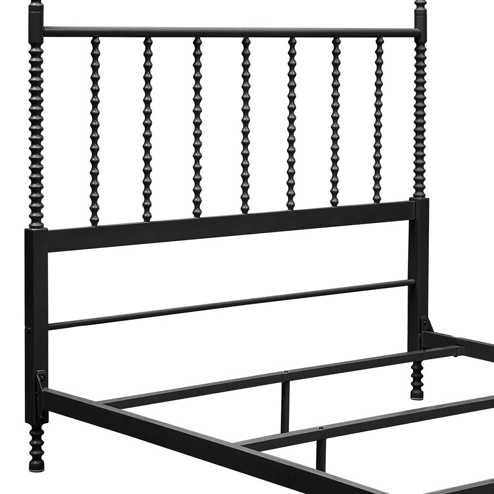 Furniture of America Elliot Full Canopy Bed in Black, , large