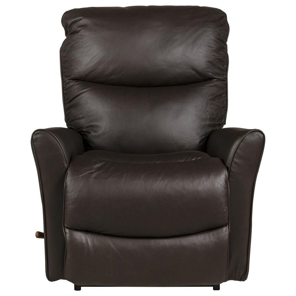 La-Z-Boy Rowan Leather Manual Rocker Recliner in Dark Brown, , large