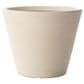 Alfresco Home Shabby Round Patio Planter in Pearl White, , large