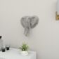 Maple and Jade 16" x 16" Eclectic Elephant Head Wall Decor in Silver, , large