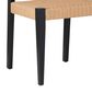 Linon Home Decor Cadence Side Chair with Woven Rope Seat in Black, , large