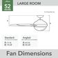 Hunter Skyflow WeatherMax 52" Integrated LED Indoor/Outdoor Ceiling Fan with Light in Matte Silver, , large