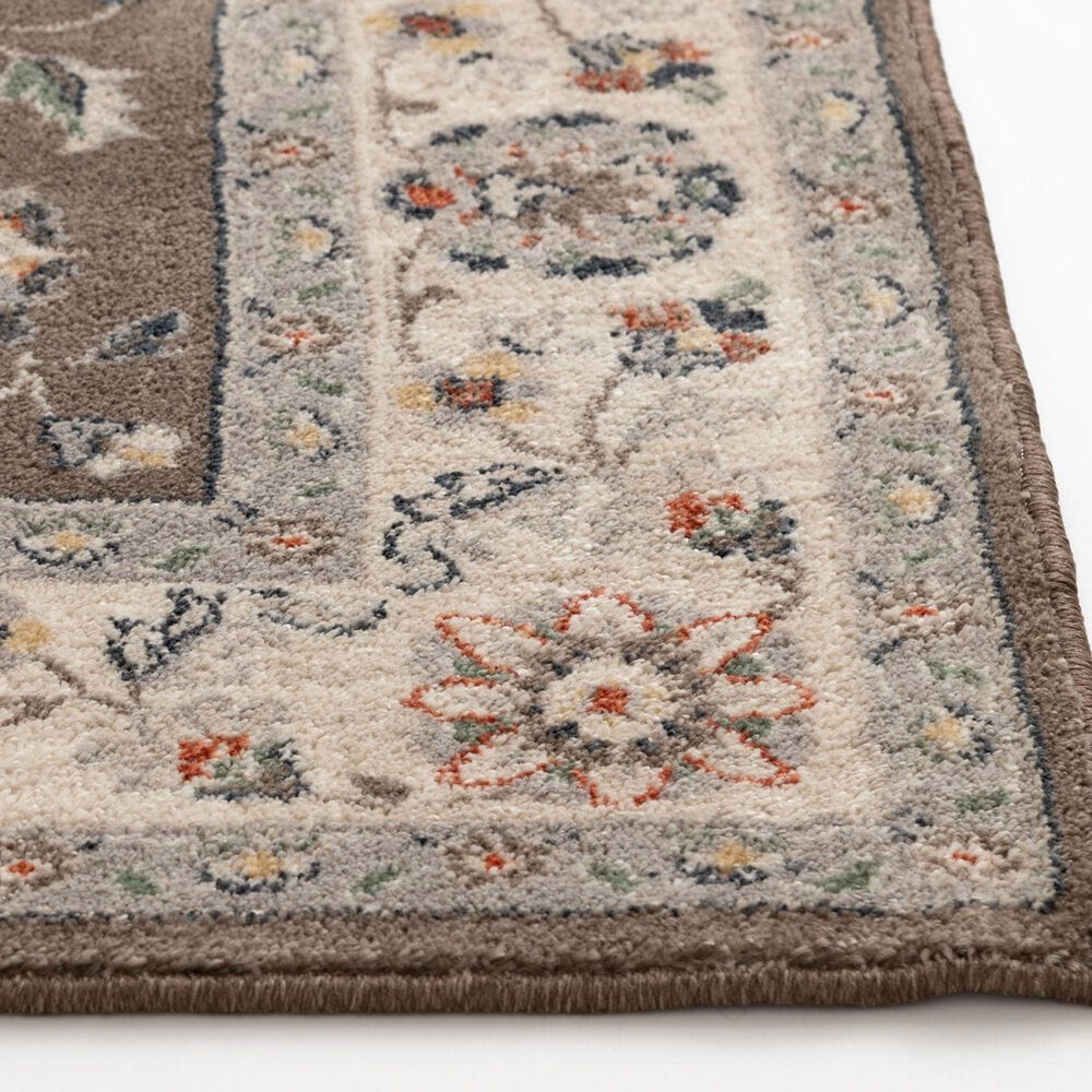 Central Oriental Minerva Maneli Latte and Alabaster 2&#39;3&quot; x 7&#39;7&quot; Runner, , large