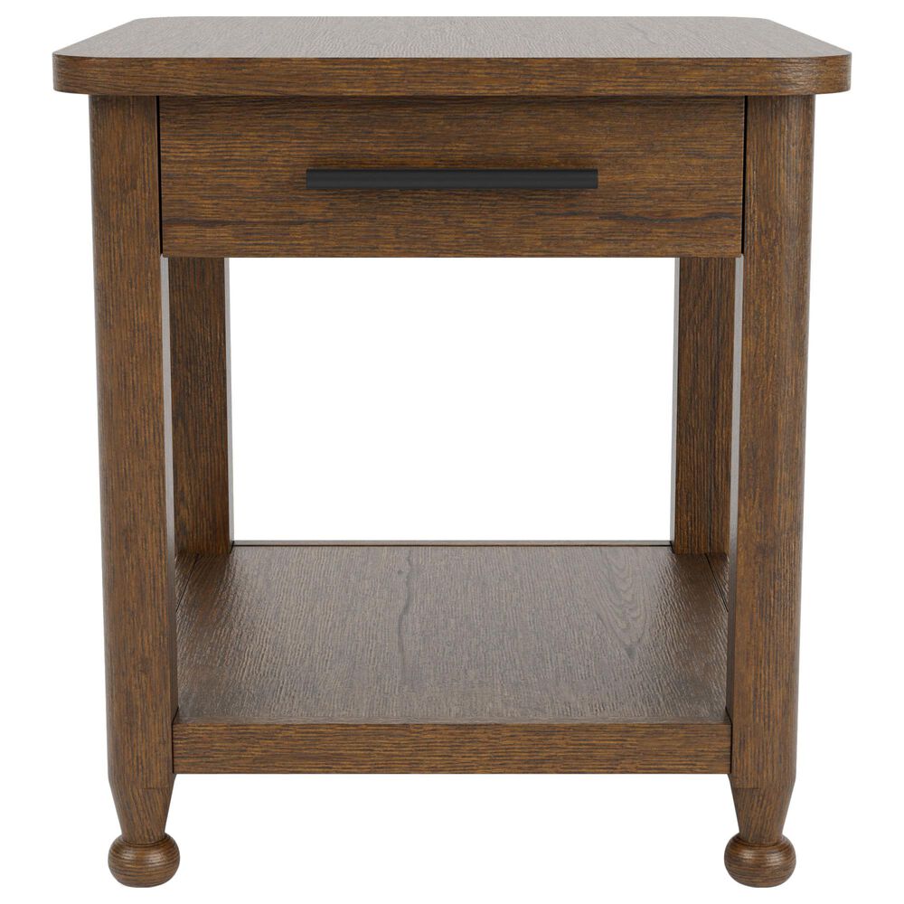 Riverside Furniture Calhoun End Table in Whiskey Oak, , large