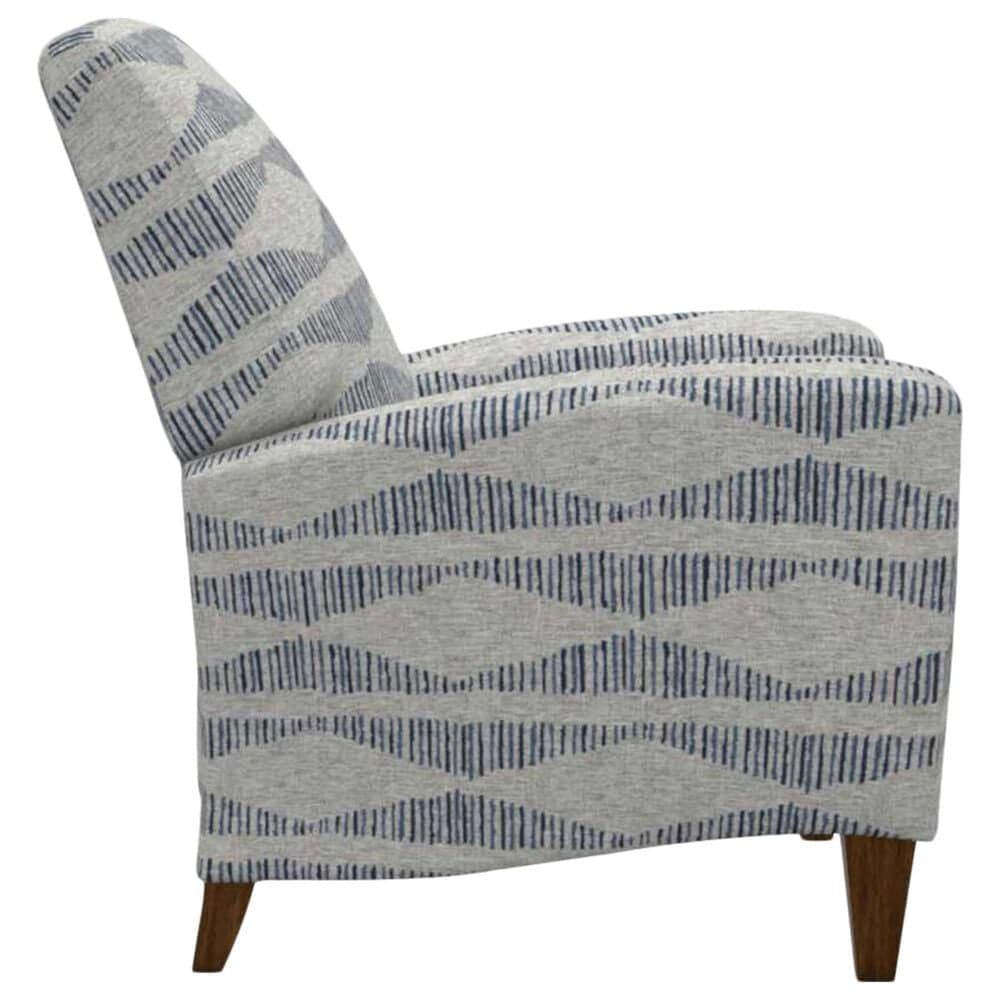 La-Z-Boy Scarlett High Leg Recliner in Bluestone Fabric and Coffee Finish, , large