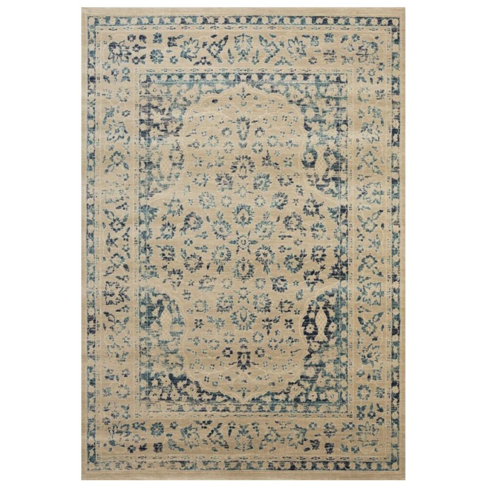 Safavieh Evoke EVK508F 5"1" x 7"6" Beige and Turquoise Area Rug, , large