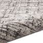 Nourison Rush 8" Round Ivory and Grey Area Rug, , large