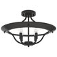 Hunter Perch Point 4-Light Semi-Flush Mount in Noble Bronze, , large