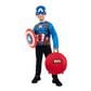 Squishmallow Marvel Captain America Superpower Pak Costume in Multicolor, , large