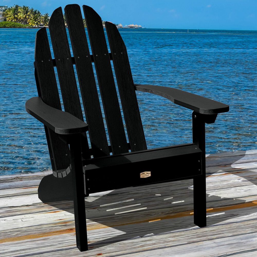 Highwood USA The Essential Adirondack Chair in Abyss (Black), , large