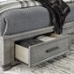 Ashley Russelyn 5-Piece King Storage Bedroom Set in Gray, , large