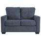 Ashley Rannis Stationary Twin Sofa Sleeper in Navy, , large