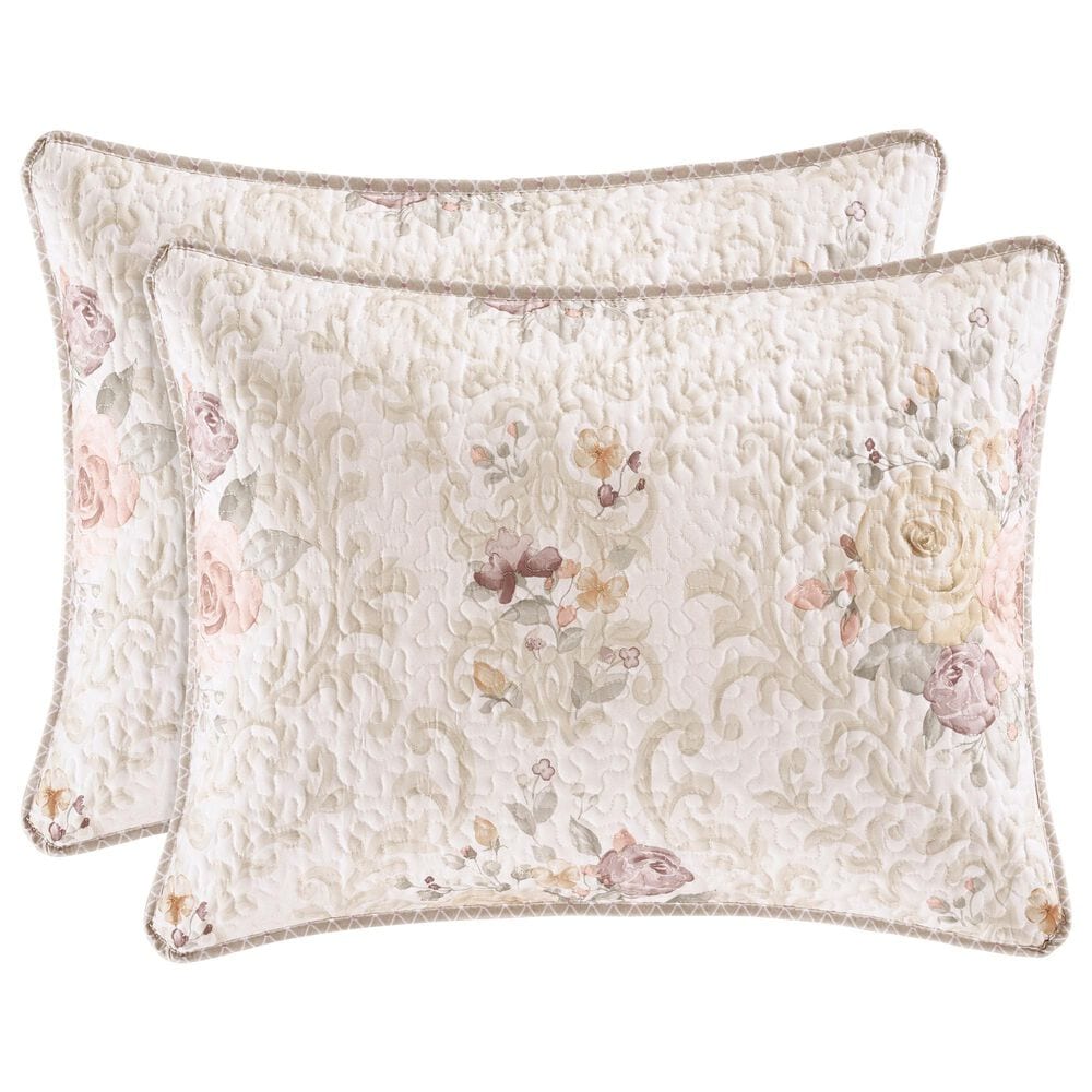 J. Queen New York Chardonnay 3-Piece Full/Queen Quilt Set in Ivory, , large
