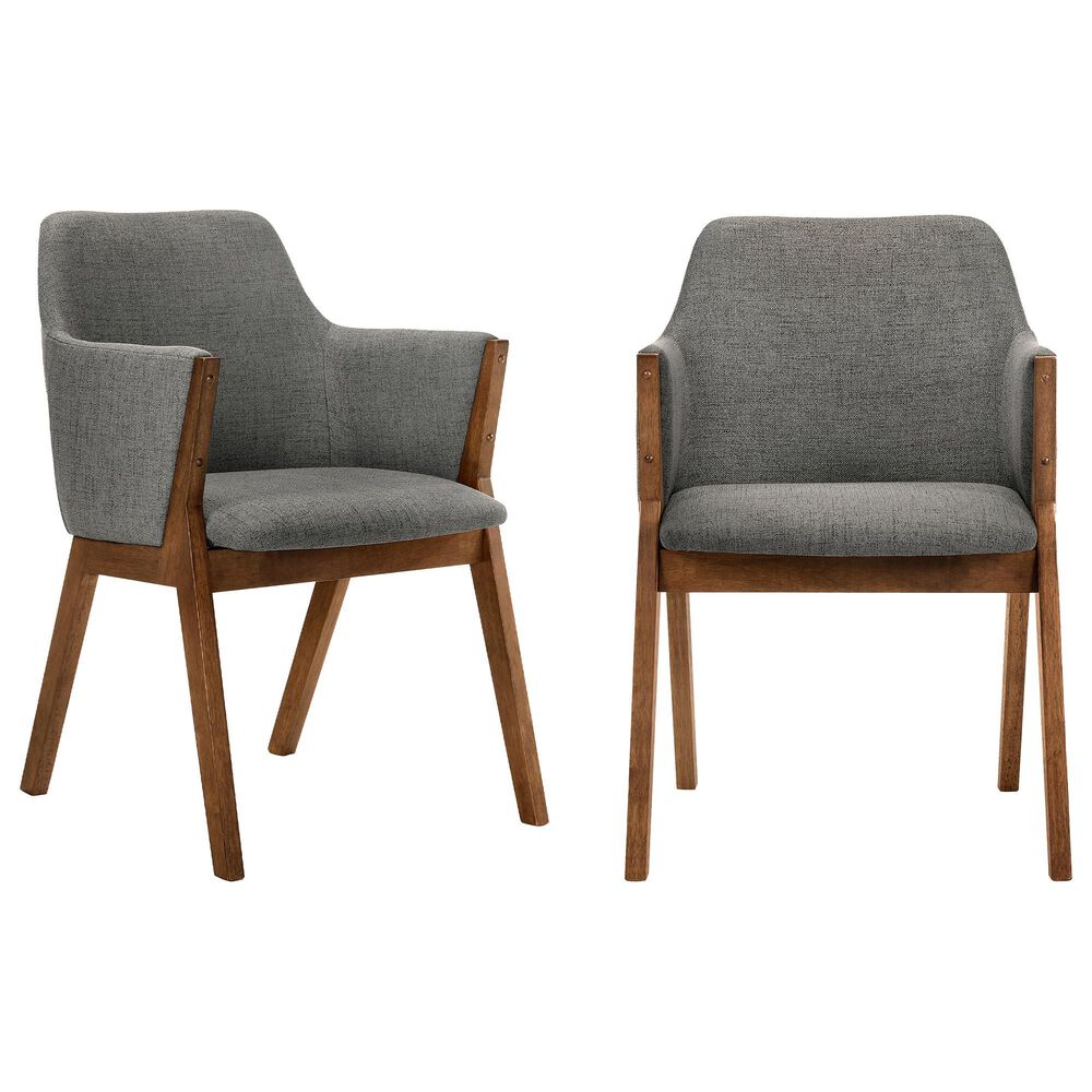 Blue River Renzo Dining Chair in Charcoal/Walnut &#40;Set of 2&#41;, , large