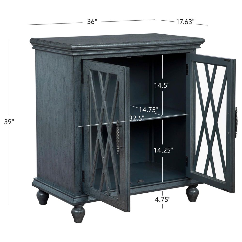 Linon Home Decor Kelcey 2-Door Cabinet in Grey, , large