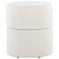 LumiSource Spin 18" Swivel Ottoman in Cream, , large