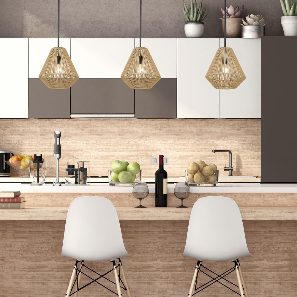 Golden Lighting Valentina Medium Pendant in Matte Black, , large