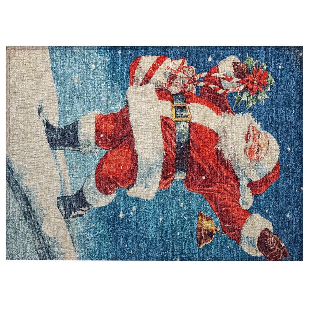 Dalyn Rug Company Wonderland WN15 2"6" x 3"10" Blue Indoor/Outdoor Area Rug, , large