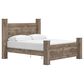 Ashley Rusticott King Poster Bed in Brown, , large