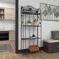 Maple and Jade 66" Traditional Bakers Rack in Black, , large