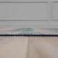 RIZZY Spectrum Dark Blue, Gray, Teal, Ivory, Cream, Green and Dusty Rose 8" x 10" Area Rug, , large