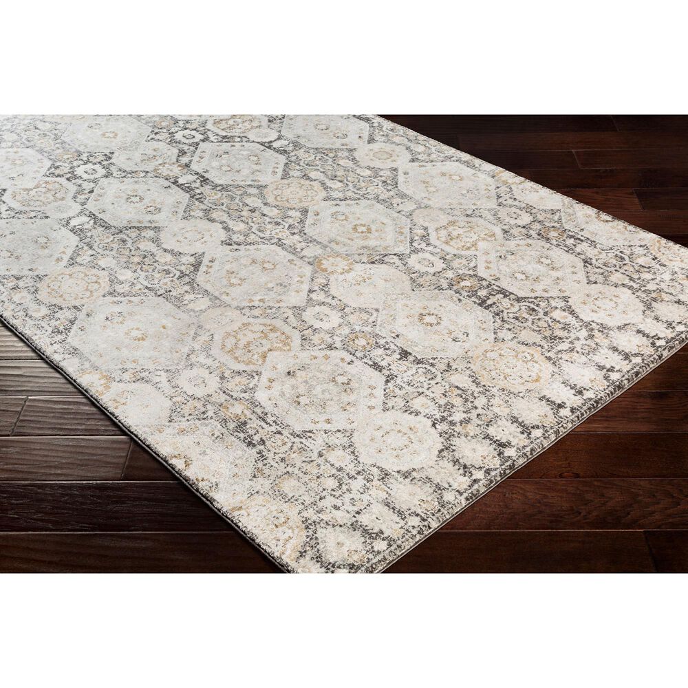 Surya Indigo 8&#39;7&quot; x 12&#39;4&quot; Black, Gray, Charcoal, Mustard, Beige and Off-White Area Rug, , large