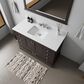 Lexora Home Dukes 48" Single Bathroom Vanity in Espresso with 2 cm White Quartz Top and Rectangular Sink, , large