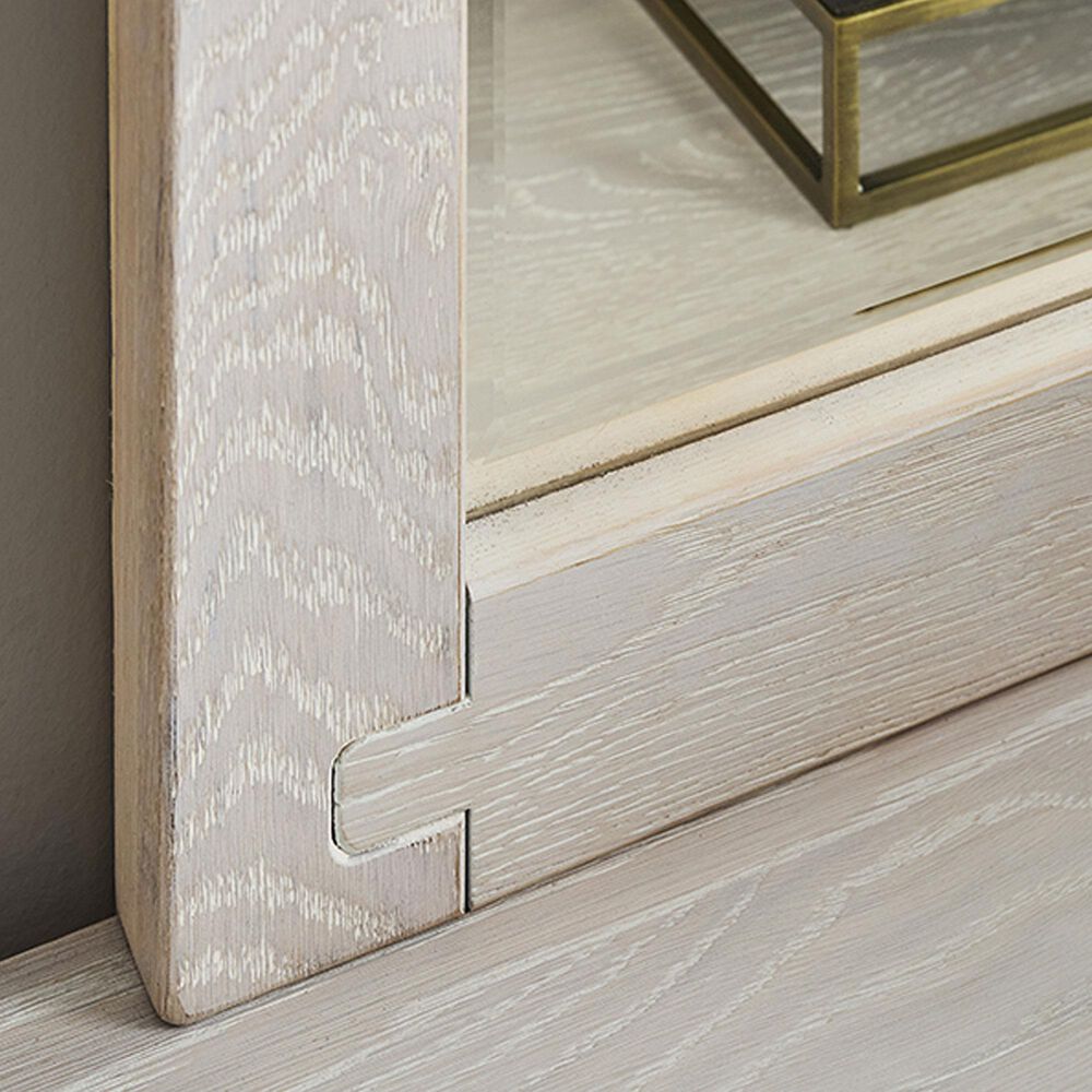 Viceray Collections Joinery Dresser Mirror in Washed White Oak, , large
