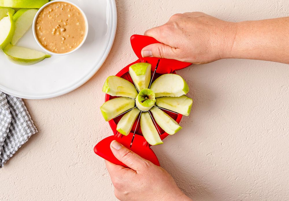 Dreamfarm Flapple Fold Flat Apple Slicer in Red, , large