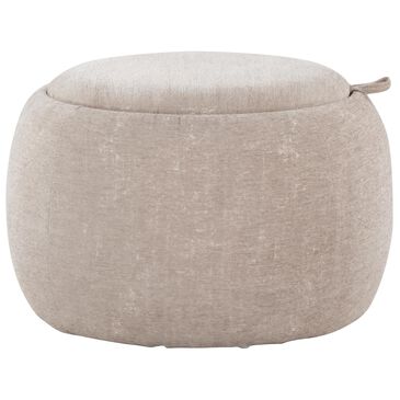Lumisource Tray Storage Pouf in Light Brown, , large
