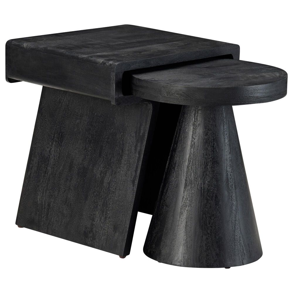 Slatehouse Keppler Nesting Tables in Black, , large