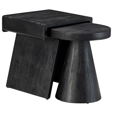 Slatehouse Keppler Nesting Tables in Black, , large